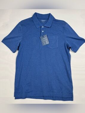 NWT Croft & Barrow Short Sleeve Signature Polo Blue Men’s M